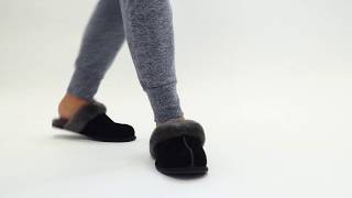 Shuperb™ Ugg SCUFFETTE II Ladies Slippers BlackGrey [upl. by Katushka]