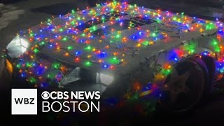 Massachusetts police warn about Christmas lights on cars [upl. by Perlman916]