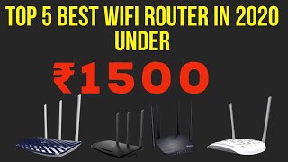 Top 5 Best WiFi Routers under ₹ 1500 in 2020  deviser [upl. by Duwe]