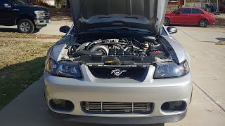 Tuning my SUPERCHARGED and CAMMED mustang  19992004 mustang gt new edge [upl. by Eirameinna]