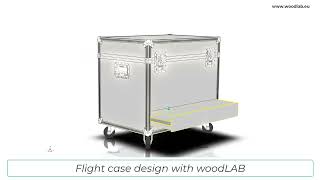 Flight case design with woodLAB [upl. by Llemrej]