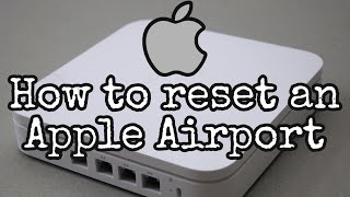 Factory reset your apple AirPort Extreme [upl. by Romeon]