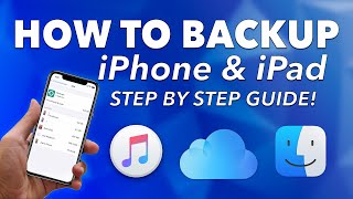 How to BACKUP your iPHONE or iPAD using iTunes Finder and iCloud  STEP BY STEP GUIDE [upl. by Nason]