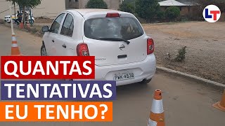 3 CHANCES PARA ENCAIXAR O CARRO NA BALIZA LegTransito DirigirEuPosso [upl. by Syhr]