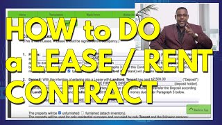 Real Estate Agent Training How to do a Lease or Rent Contract [upl. by Rosana]