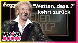 TVComeback Thomas Gottschalk macht quotWetten dassquot weiter  taff x Promiboom  ProSieben [upl. by Rubliw375]