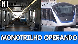 Metrô SP  O Monotrilho está em operação  Linha 15 Prata [upl. by Akemahc]