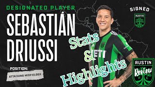 Austin FC Sebastián Driussi Highlights and Stats Before Austin [upl. by Ecraep684]