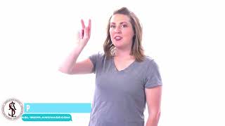 How to Sign the Letter P in Sign Language ASLAmerican Sign Language Tutorial [upl. by Gredel777]