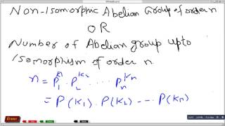 Non isomorphic Abelian group of order 82148 [upl. by Asirahc]