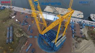 Biggest Mobile Crane the Sarens SGC250 5000 Tons max Lifting Capacity [upl. by Latia]