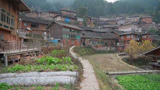 China rural village walk Life in a traditional village on terraced fields Baiyan白岩村 Guizhou・4K [upl. by Sylado]