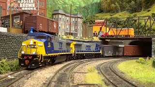 HO Scale CSX Freight Trains of the 1990s [upl. by Mateusz230]