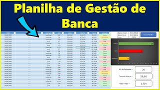 Planilha de Gestão de Banca Atualizada GRATUITA  Registre suas apostas [upl. by Iona]