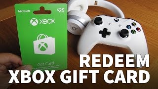 How to Redeem Xbox Gift Card on Xbox Console – Xbox One and Xbox One S with Xbox Live [upl. by Atihcnoc146]