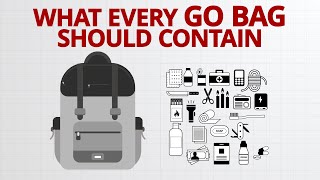 Know the complete Emergency Go Bag Checklist [upl. by Neve554]