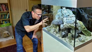 ROCK ONLY AQUASCAPE  Full Tutorial  Oase Highline 175 [upl. by Esoryram]