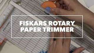 Fiskars Rotary Paper Trimmer  unboxing and first impressions [upl. by Wesla158]