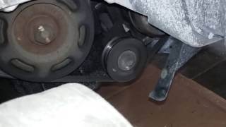 Nissan lower idler pulley and belt replacement [upl. by Krystin]