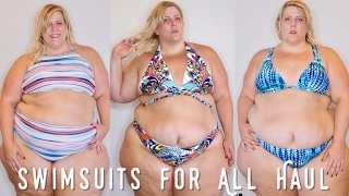 Swimsuits For All Plus Size Bikini Haul  Try On [upl. by Loring303]