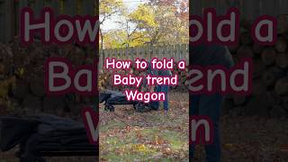 How to Fold Your Baby Trend Wagon Stroller [upl. by Lyrret]