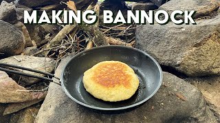 How to Make Bannock on a Canoe Trip  Bread in the Backcountry [upl. by Ihn576]