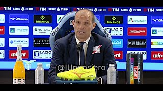 ALLEGRI post LazioJuve 10 conferenza stampa quotBisogna fare ora e i tifosi devono starci vicinoquot [upl. by Whyte]