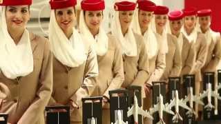 Emirates Cabin Crew at Dubai Mall  Emirates Official Store amp A380 Experience [upl. by Abijah994]