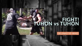 Dog Brothers vs PTKSMF  Tuhon Philip v Tuhon Tim Waid Double Knife Fight [upl. by Aram]