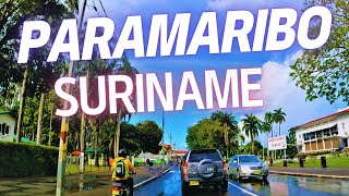 Paramaribo Suriname 2023 Driving City [upl. by Acirred]