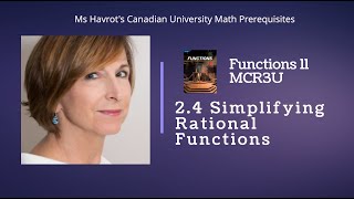 Functions 24 Simplifying Rational Functions [upl. by Nymzaj588]