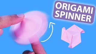 Easy Origami Spinner Moving PAPER TOY  Fidget Spinner Origami PAPER TOYS antistress [upl. by Basir959]