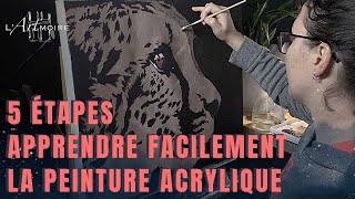 5 étapes simples pour apprendre la peinture acrylique [upl. by Kalle]