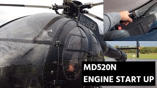 HOW TO START A HELICOPTER  MD520 NOTAR [upl. by Naol]