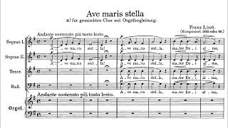 Liszt  Ave maris stella S341 Hungarian State Chorus [upl. by Ludovika507]