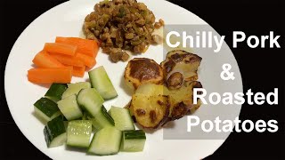 Chilly Pork and Roasted Potatoes Recipe  Easy Pork Belly amp Crispy Roasted Potatoes 🍖🥔 [upl. by Ajdan]