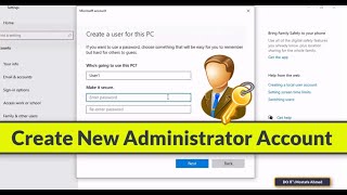 How to Create New Administrator Account in Windows 10 ✔ [upl. by Aihtnis572]