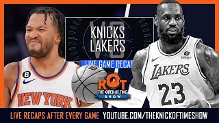 Knicks Vs Lakers Live Postgame [upl. by Eelirak199]