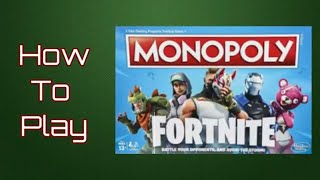 How To Play Monopoly Fortnite Board Game [upl. by Seroled]