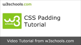 W3Schools CSS Padding Tutorial [upl. by Hildebrandt]