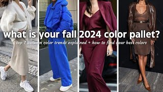 how to find your fall color palette  autumn fashion color trends [upl. by Marieann294]