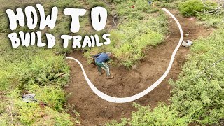 HOW TO BUILD MTB TRAILS  Trail Building Tutorial [upl. by Neemsaj273]