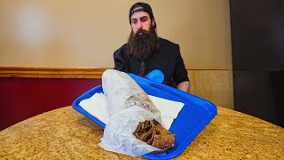 THE BIGGEST DONAIR KEBAB CHALLENGE IN CANADATHE DONAIROSAURUS REX  BeardMeatsFood [upl. by Harrod]