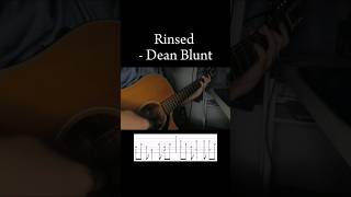 Rinsed  Dean Blunt guitar fingerstyle tab deanblunt rinsed aliceinchains [upl. by Enytsirhc]