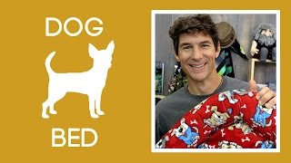 Make a Cozy Dog Bed with Shannon Cuddle Fabric [upl. by Nosyarg]