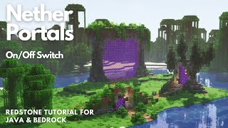 NETHER PORTAL DESIGN  Minecraft Tutorial  Java amp Bedrock 121 [upl. by Radack]