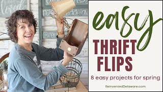 Easy Thrift Flips for Spring  8 Easy Thrift Store Makeovers [upl. by Deegan]