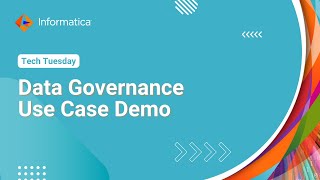 Data Governance Use Case Demo [upl. by Shawnee]