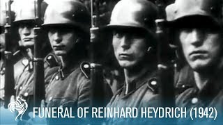 Funeral Of Nazi SS Reinhard Heydrich aka Butcher of Prague 1942  British Pathé [upl. by Marolda35]