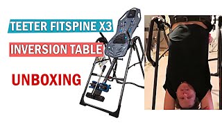 Unboxing Teeter Inversion Table X3 Back Pain Relief QVC [upl. by Ruenhcs]